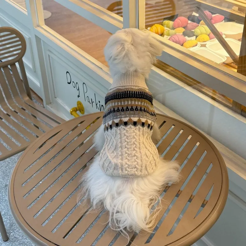 Suéter rayado otoño invierno para perros Chihuahua y Bichon - imagen 3