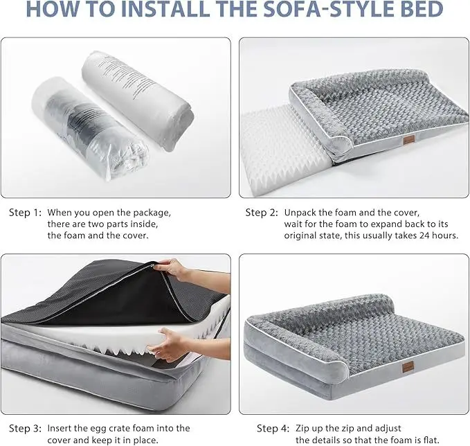 Cama lavable para el uso diario