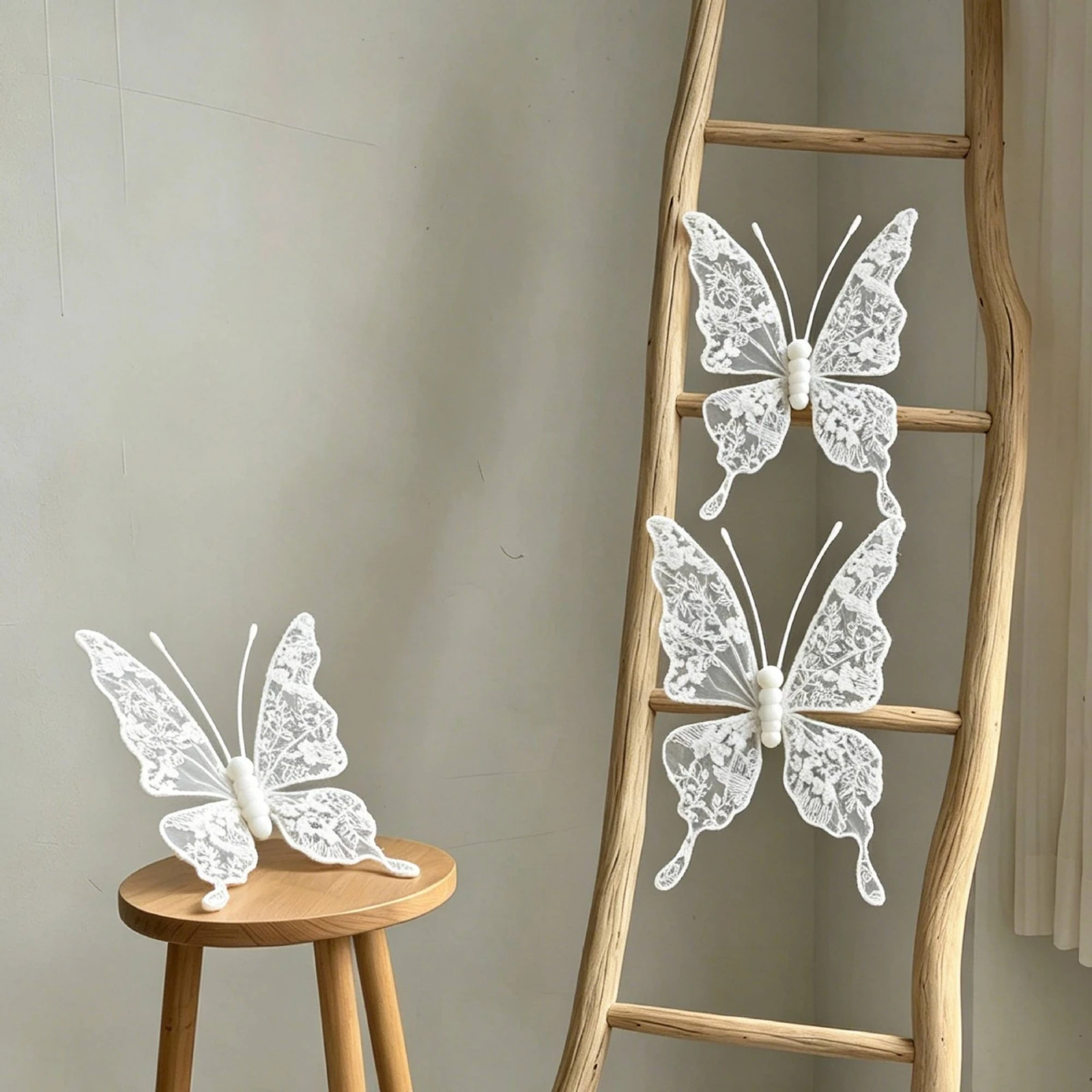 Adorno mariposa de encaje para gatos y perros, fácil de limpiar - imagen 2