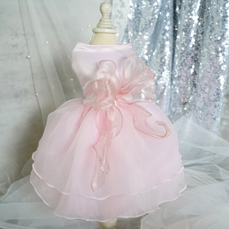 Detalle del vestido con lazo decorativo
