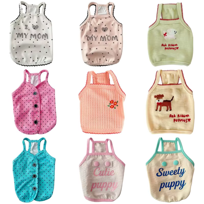 Camiseta estampada de verano para perros pequeños, Yorkie y gatos - imagen 2
