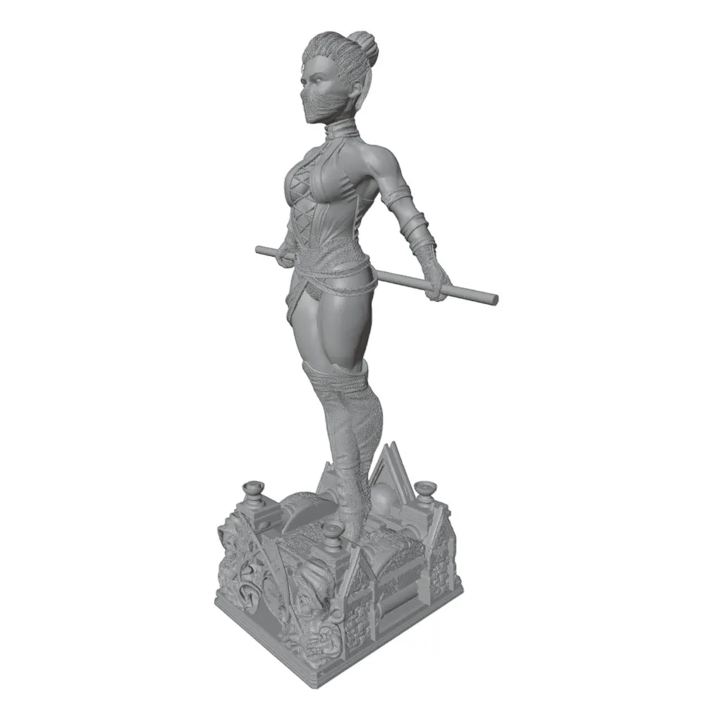 Miniatura GK de resina gris impresa en 3D, DIY sin pintar y sin montar - imagen 5