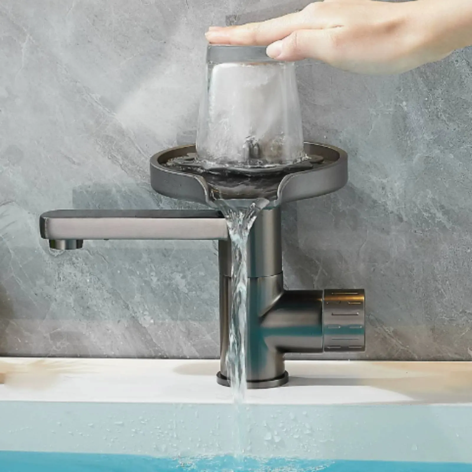 Grifo lavavasos de alta presión con enjuague para vasos y lavavasos - imagen 3