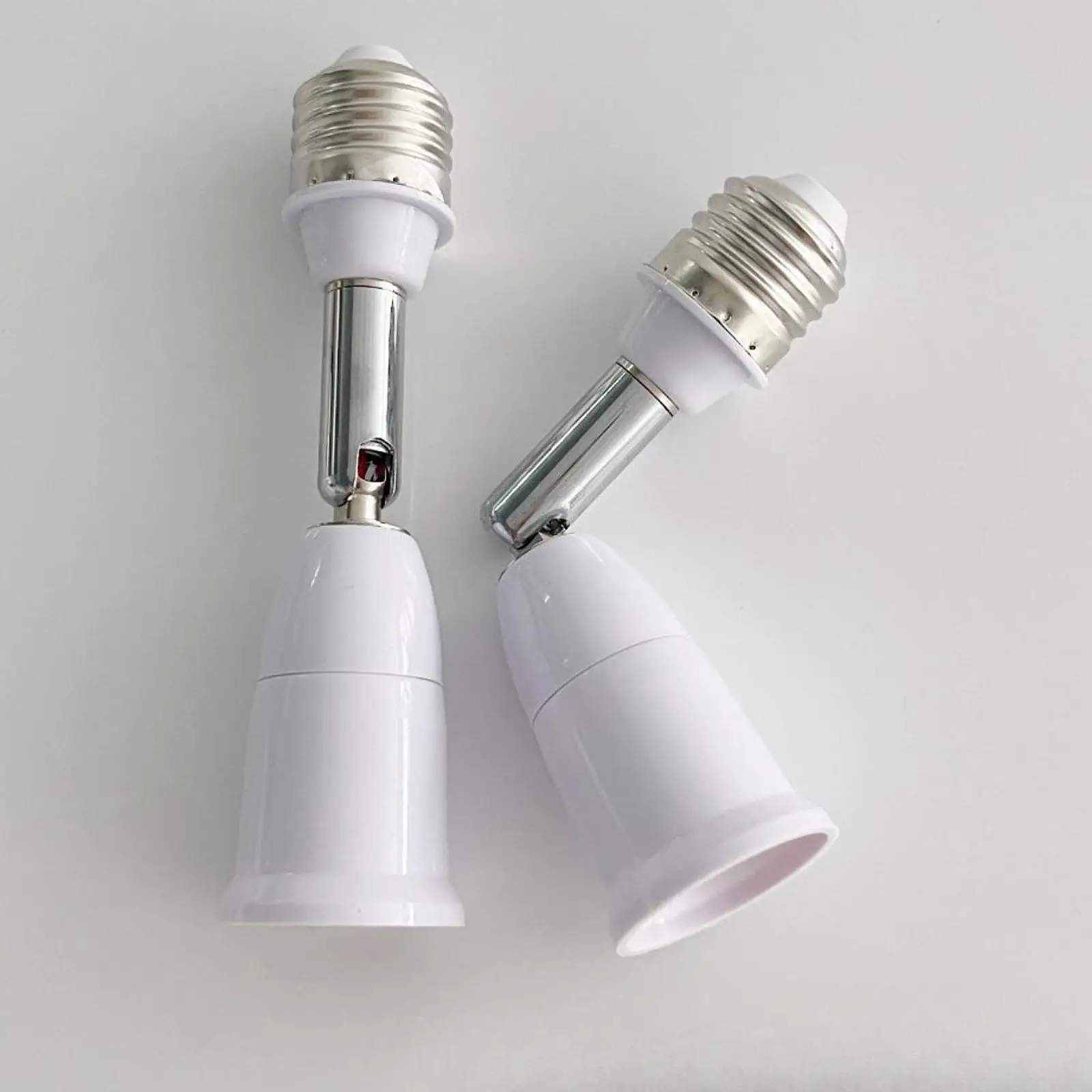 Extensor portalámparas giratorio E27 ajustable en metal