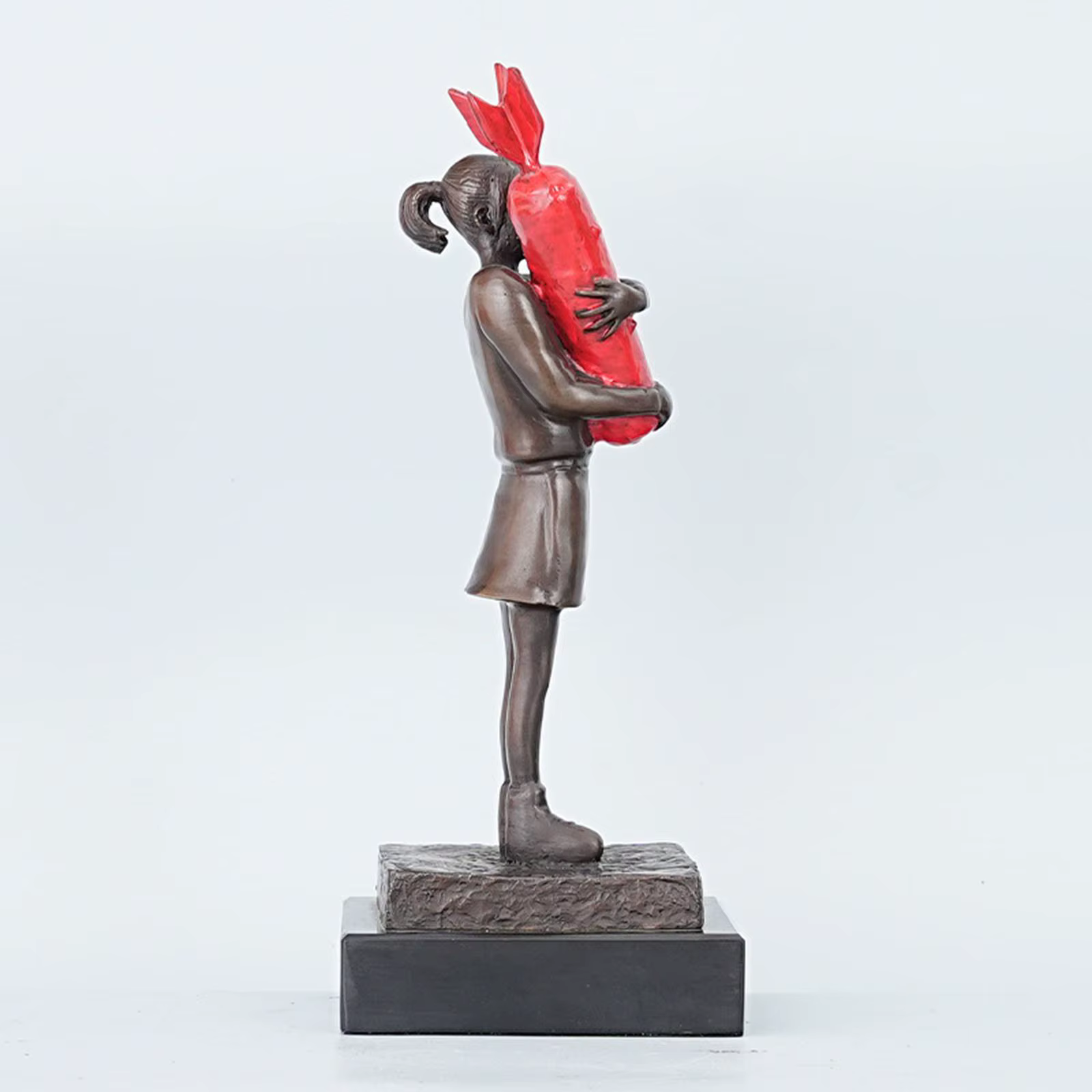 Figura decorativa de latón para gatos y perros, chica moderna - imagen 5
