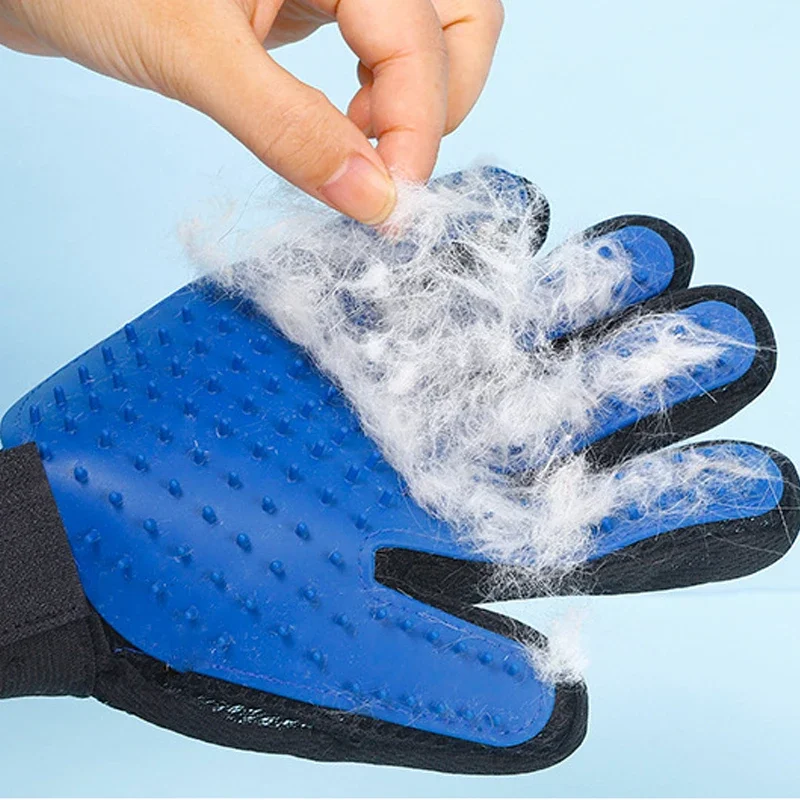 Guante de silicona para eliminar pelo en perros y gatos