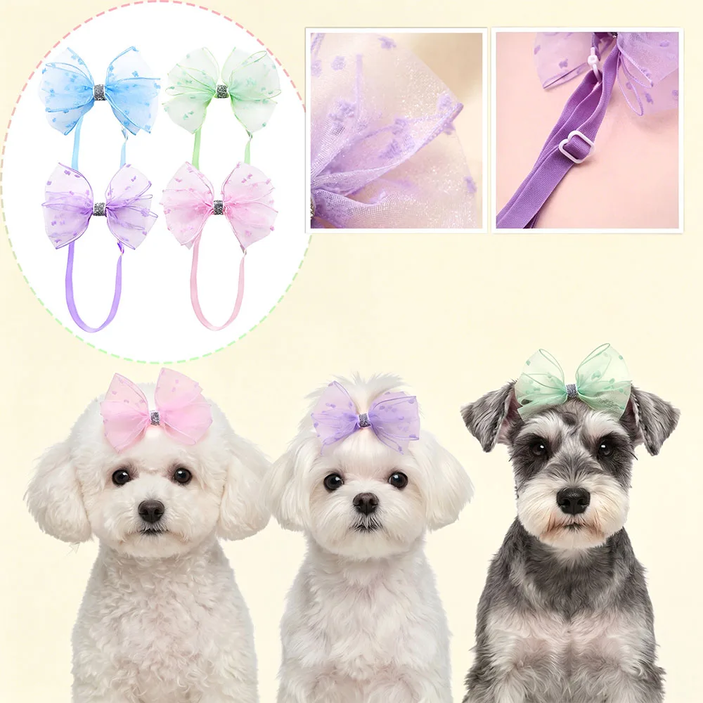 Lazos ajustables para el pelo de perro y gatos con encaje - imagen 2