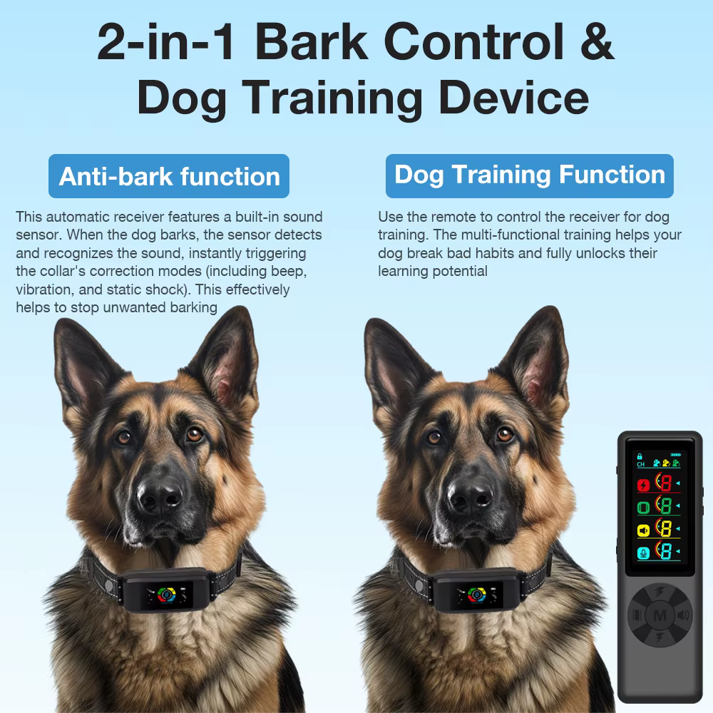 Collar Antiladridos Inteligente 2 en 1 para Perros – Pantalla a Color, Impermeable - imagen 4
