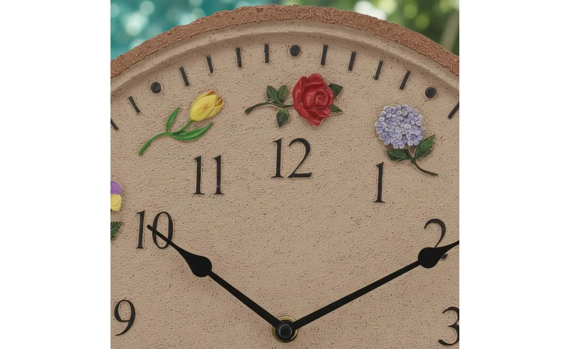 Reloj de pared analógico para hogar y jardín