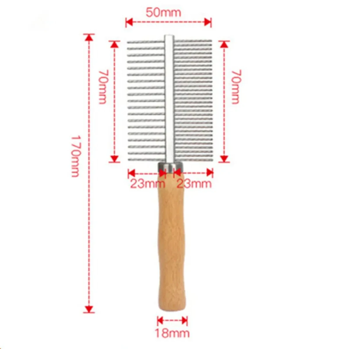 Mango de madera ergonómico