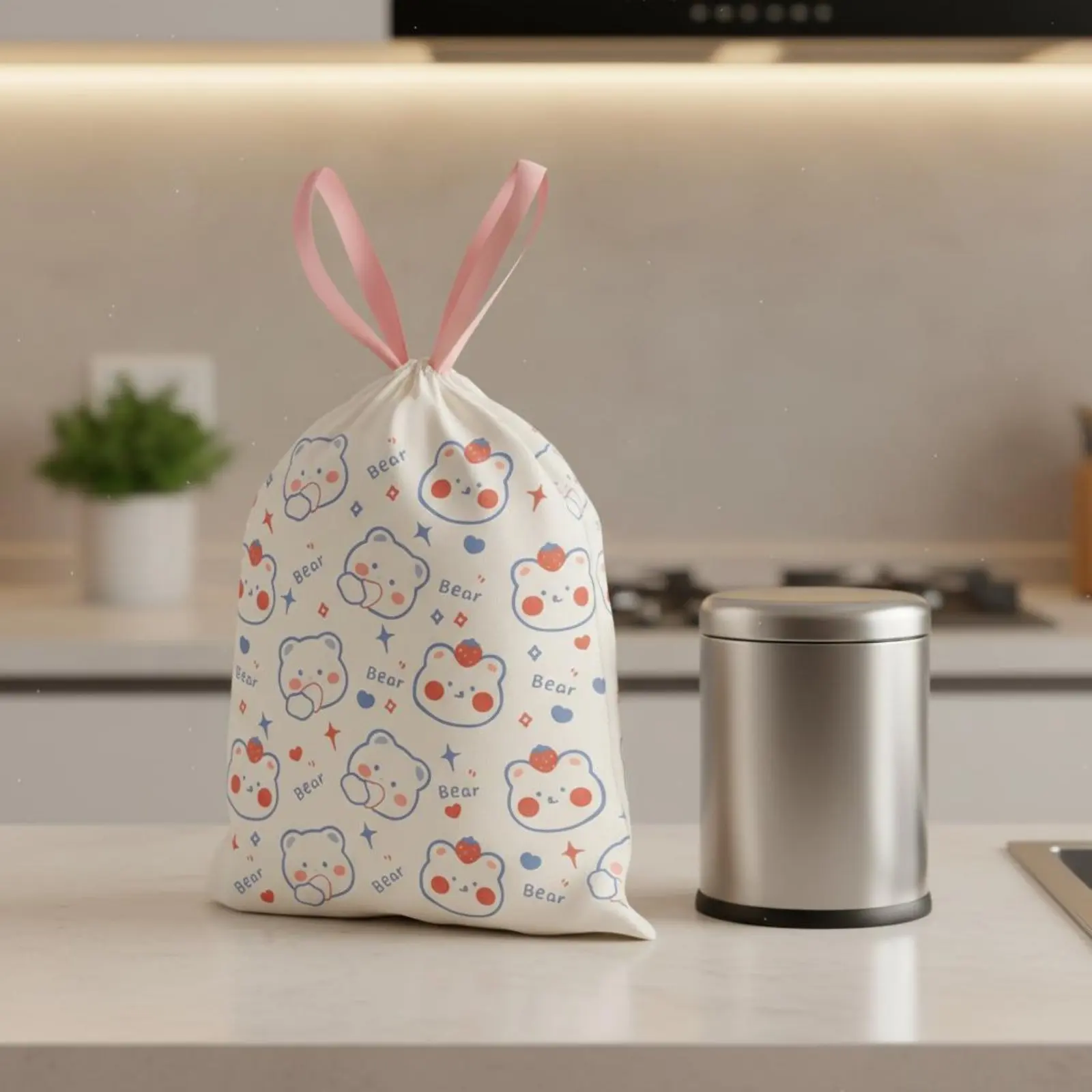 Bolsas de basura gruesas con cordón para heces de perro y gato - imagen 2