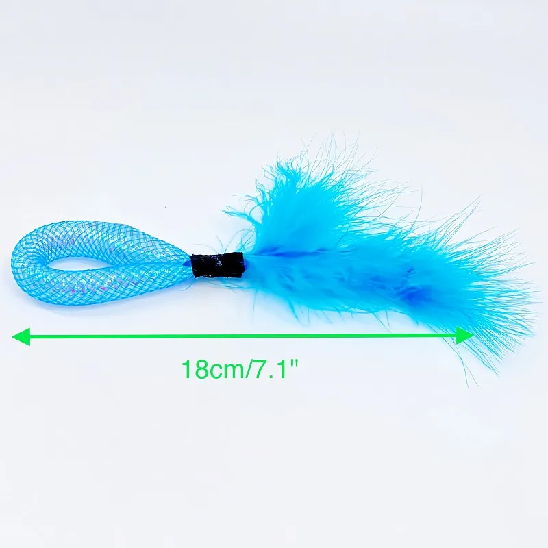 Juguete para gatos con plumas