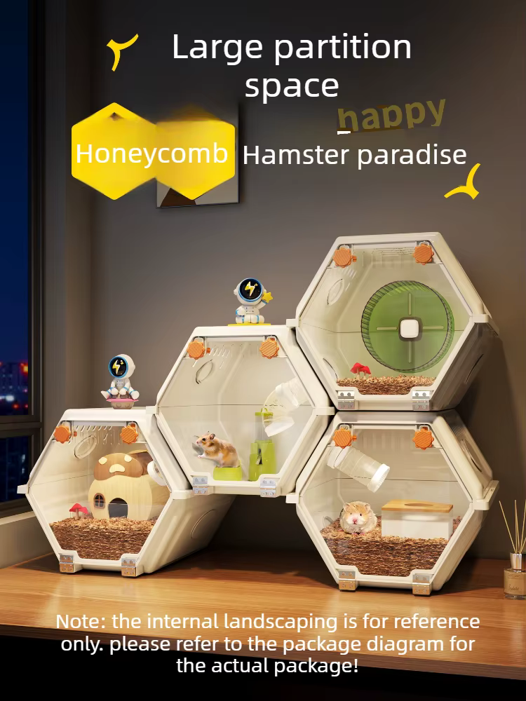 Jaula para hámster DIY creativa: villa transparente interior - imagen 2