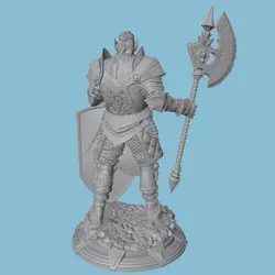 Miniatura resina guerrero 1/24 sin pintar para juegos de rol y coleccionismo