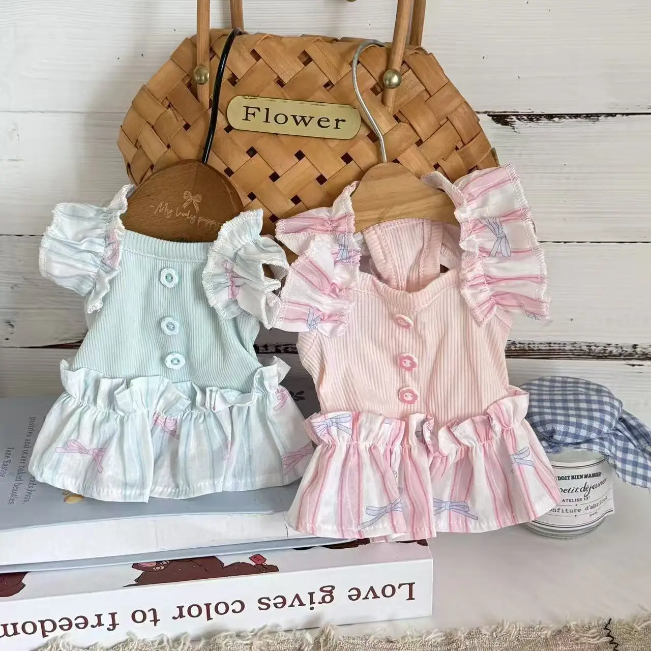 Vestido Verano para Perros Pequeños – Top con Manga Volante - imagen 5