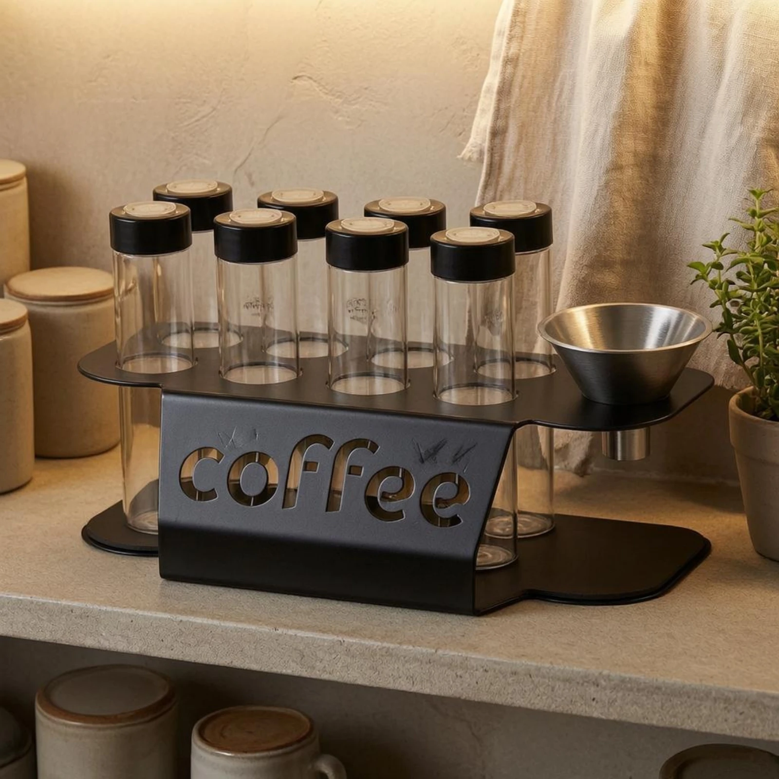 Estante organizador para gatos y perros, frascos transparentes - imagen 3