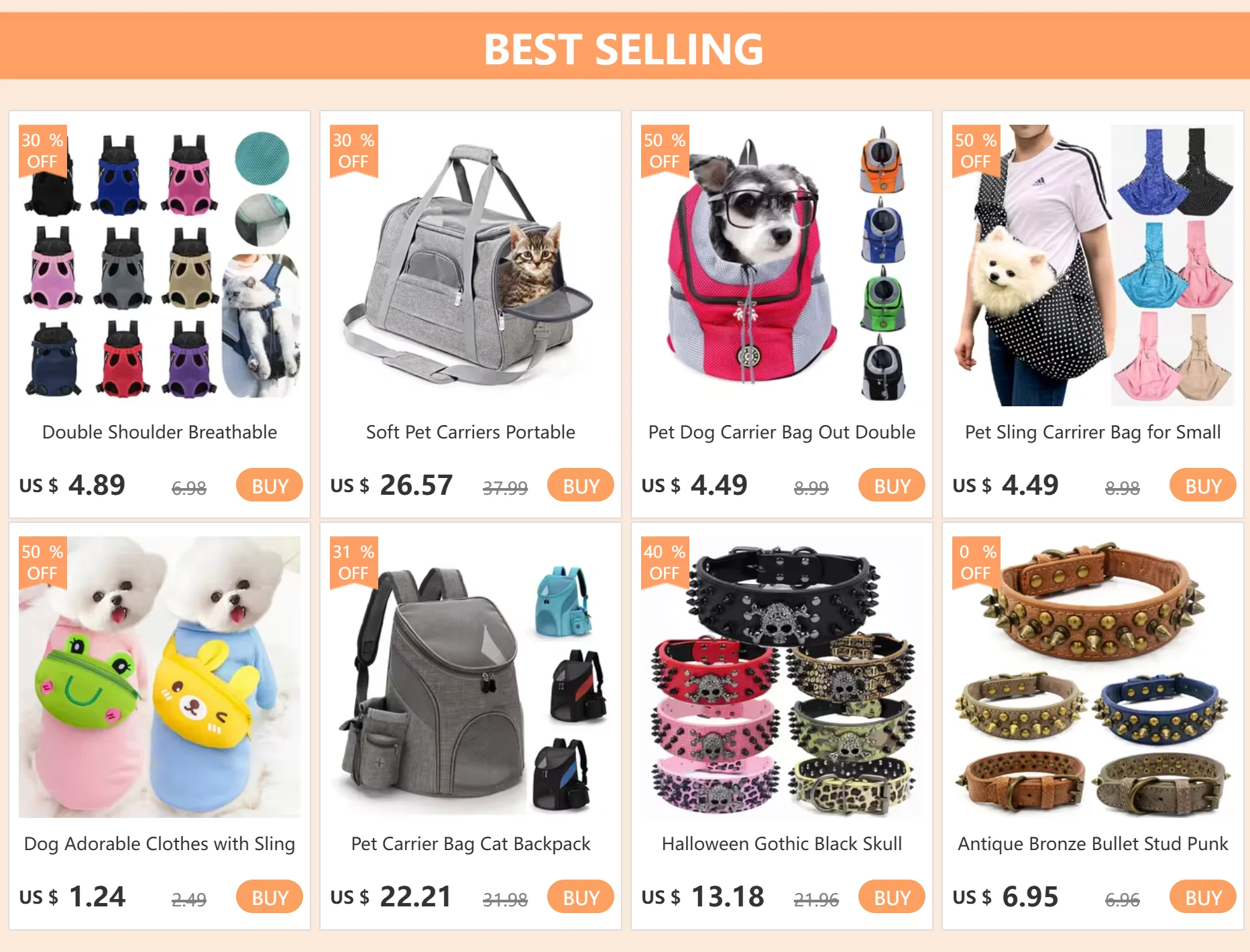 Mochila transportadora para mascotas en exterior
