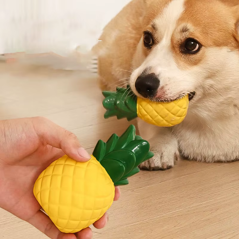 Juguete para masticar perros de látex resistente con squeaker - imagen 4
