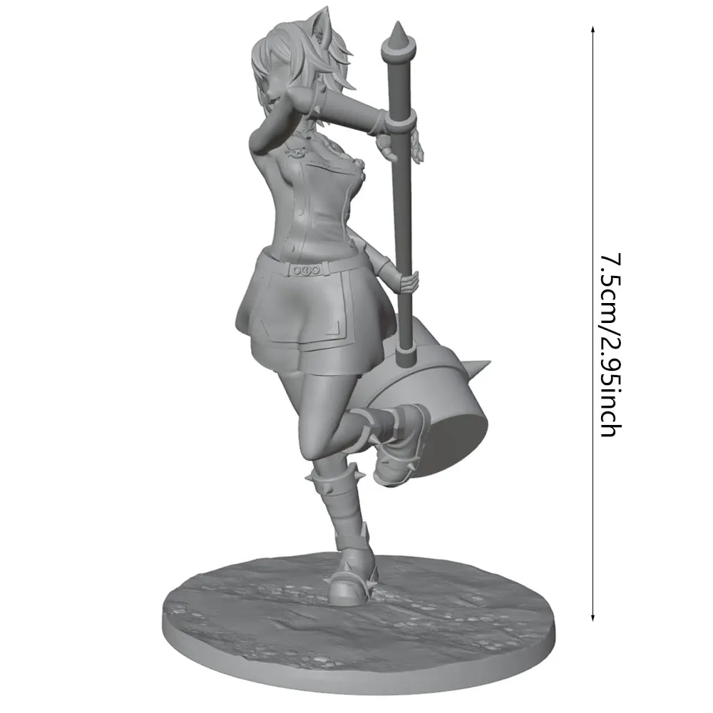 Figura en resina lista para pintar y personalizar