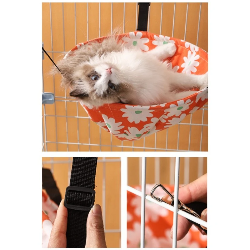 Cama hamaca colgante transpirable para gatos y perros pequeños - imagen 3