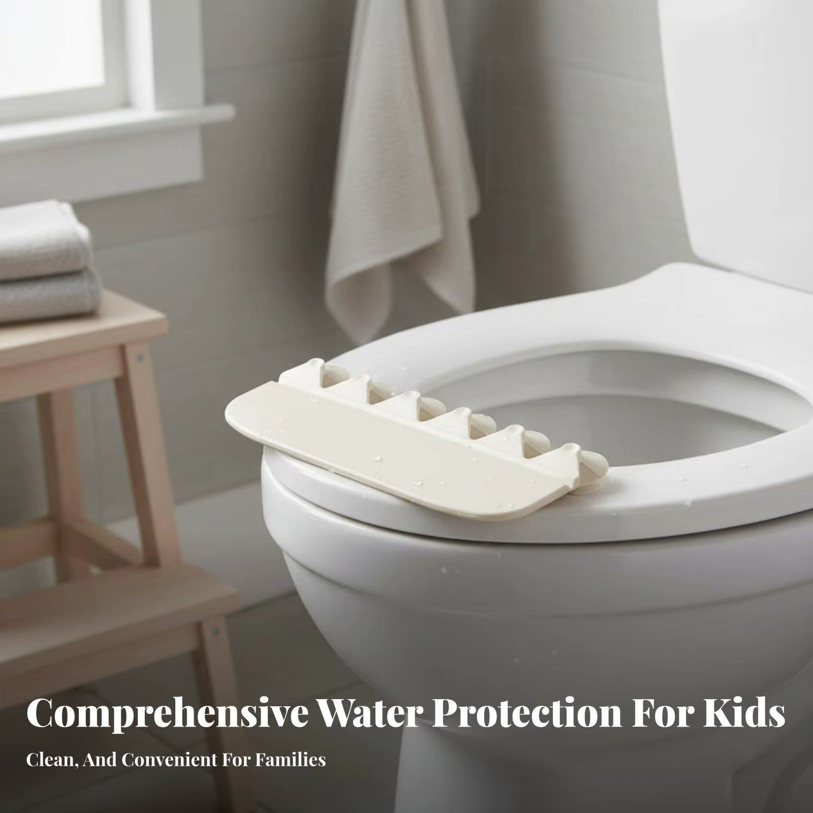 Asiento reductor infantil para WC con protector antisalpicaduras