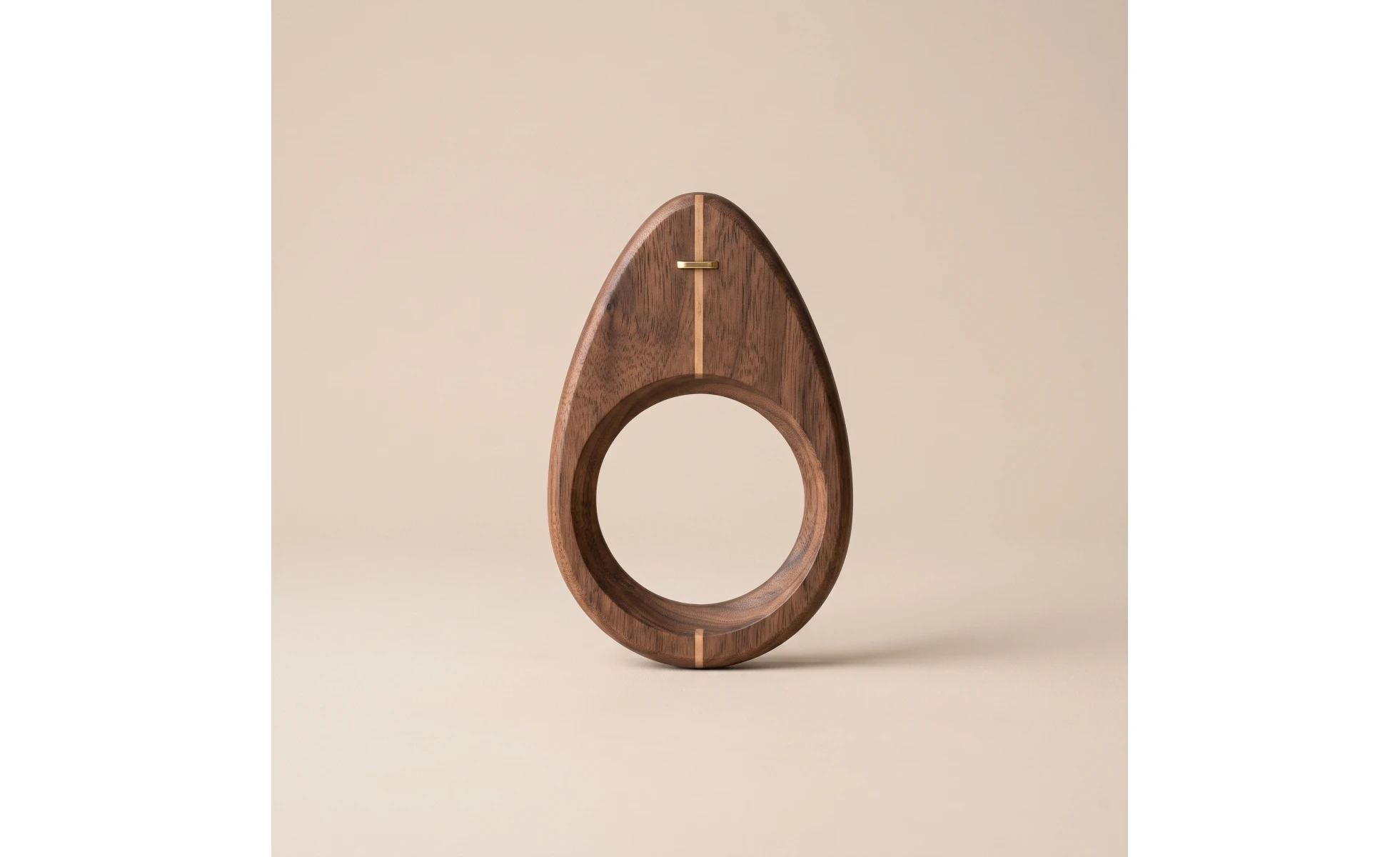 Soporte de madera para cafetera de goteo minimalista