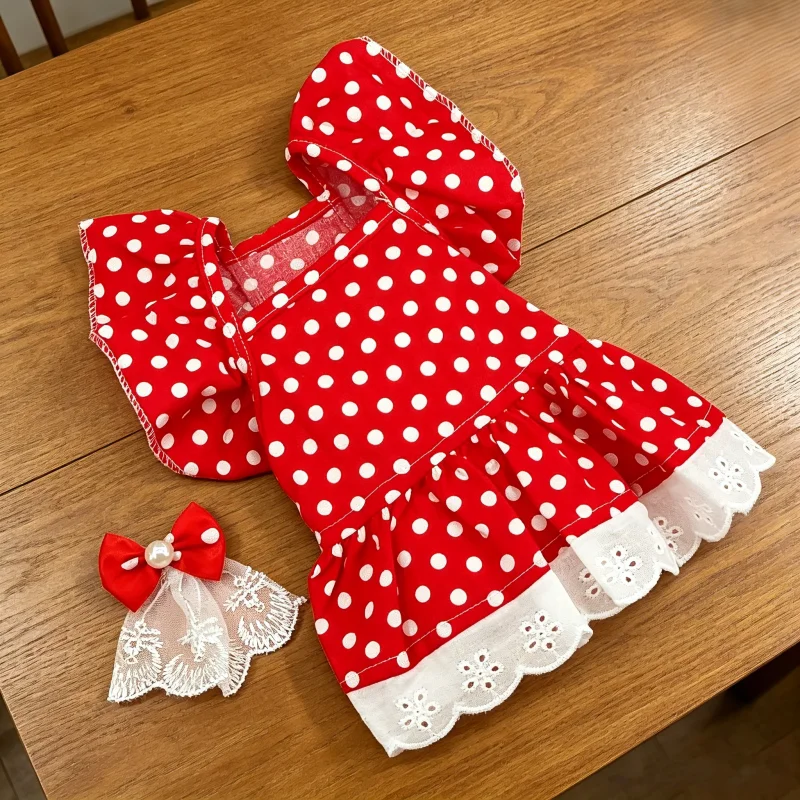 Vestido de verano con lunares para perro y chihuahua y bichón - imagen 5
