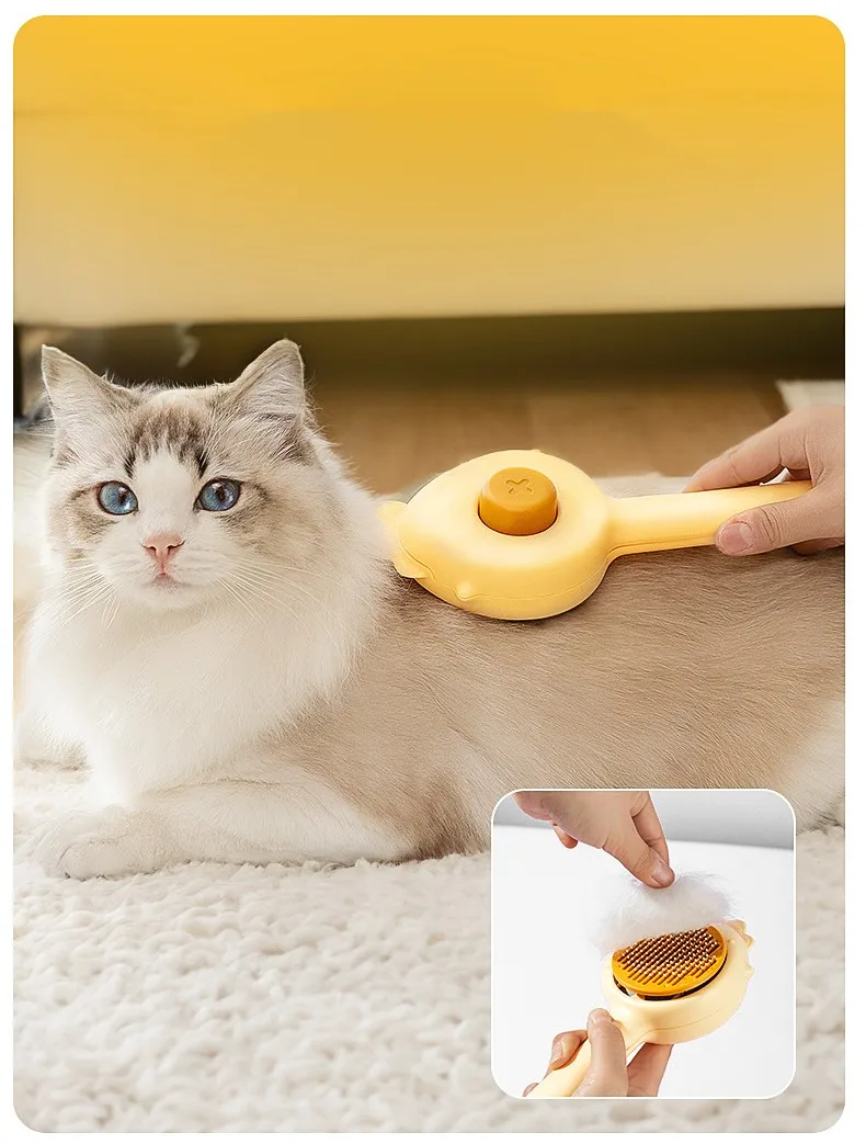 Diseño ergonómico de cepillo para mascotas