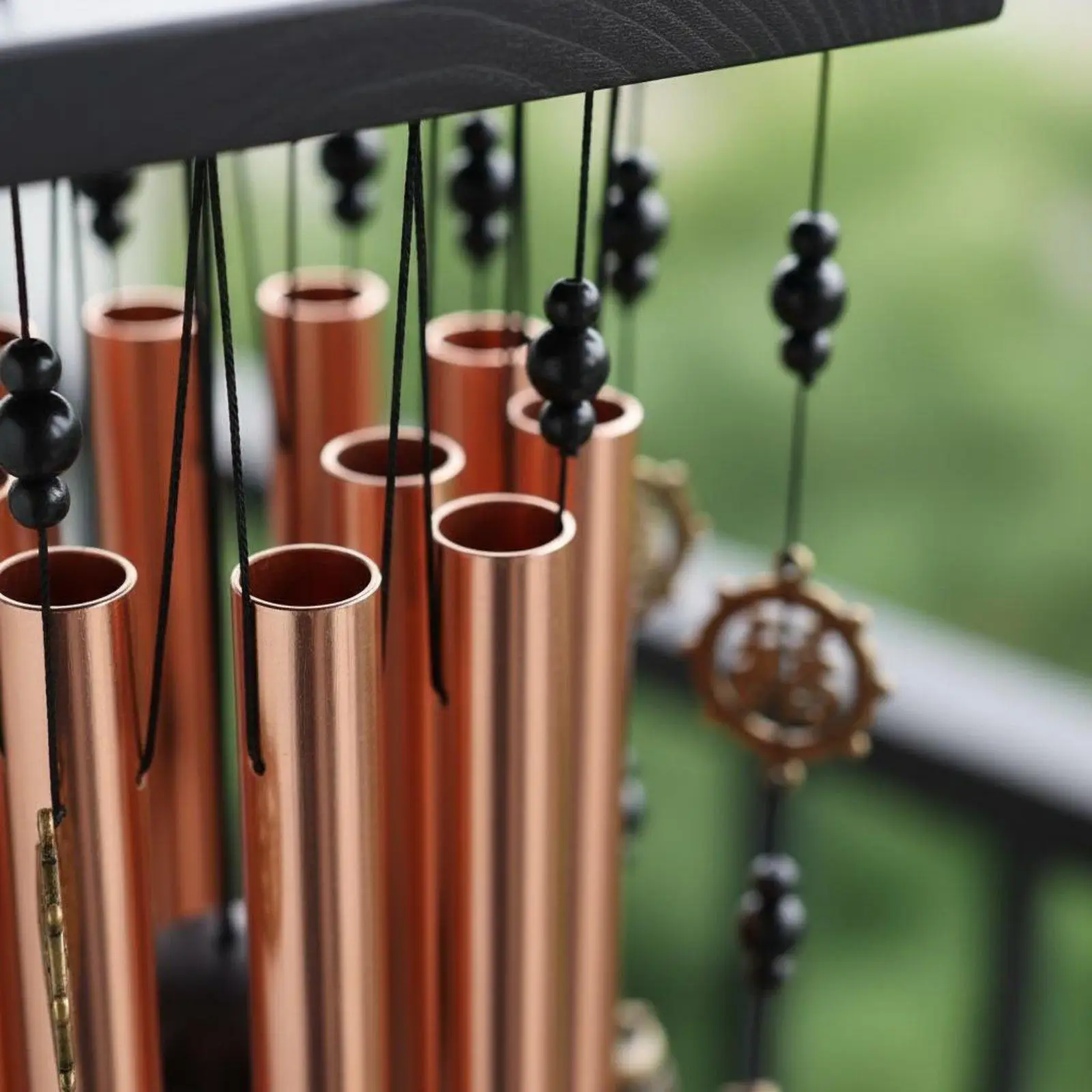 Campana de Viento Decorativa en Cobre – Sonido Relajante para Jardín - imagen 2