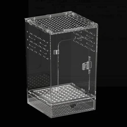 Terrario frontal para reptiles y geckos – Caja acrílica transparente para paisajismo