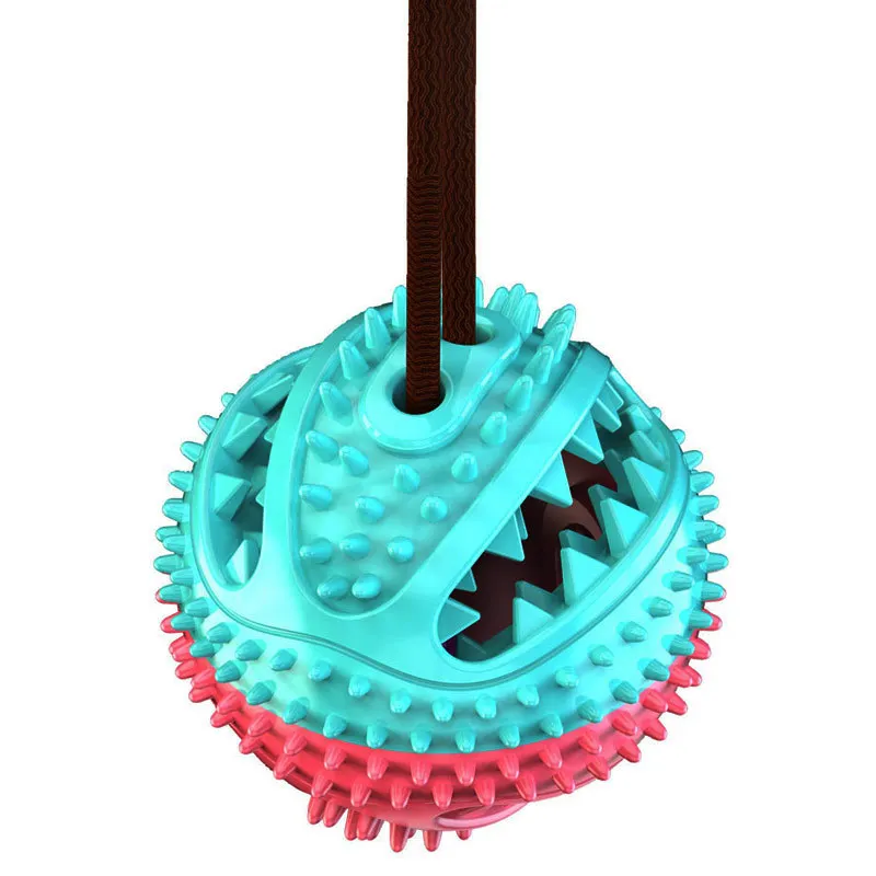 Juguete masticable para perros con campana y pelota dispensadora - imagen 4