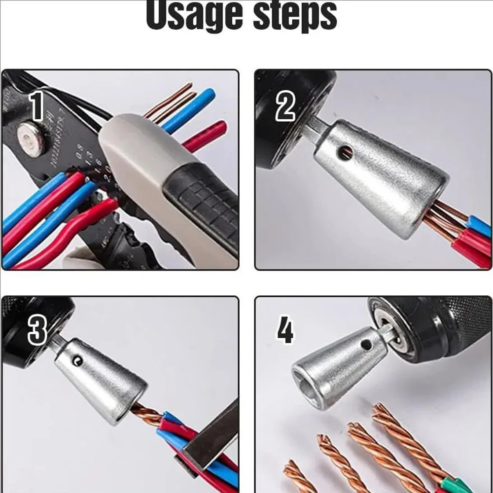 Herramienta retorcedora rápida de cables para taladro y electricista - imagen 3