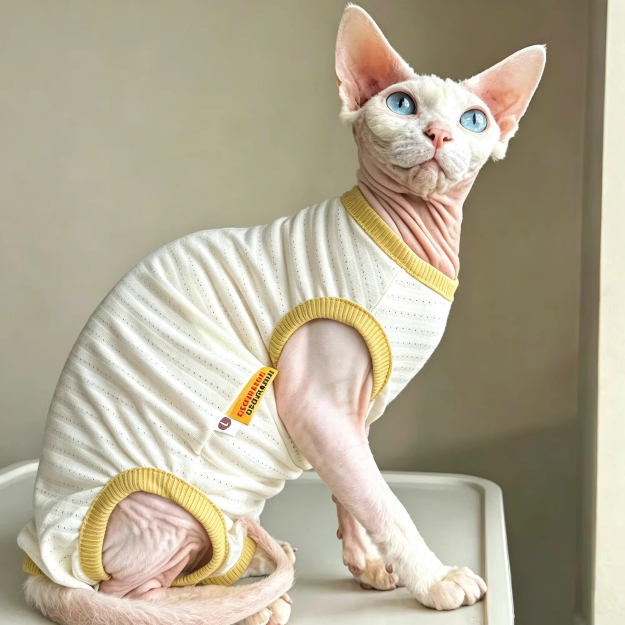 Chaleco solar para gatos Sphynx y Devon Rex - imagen 4