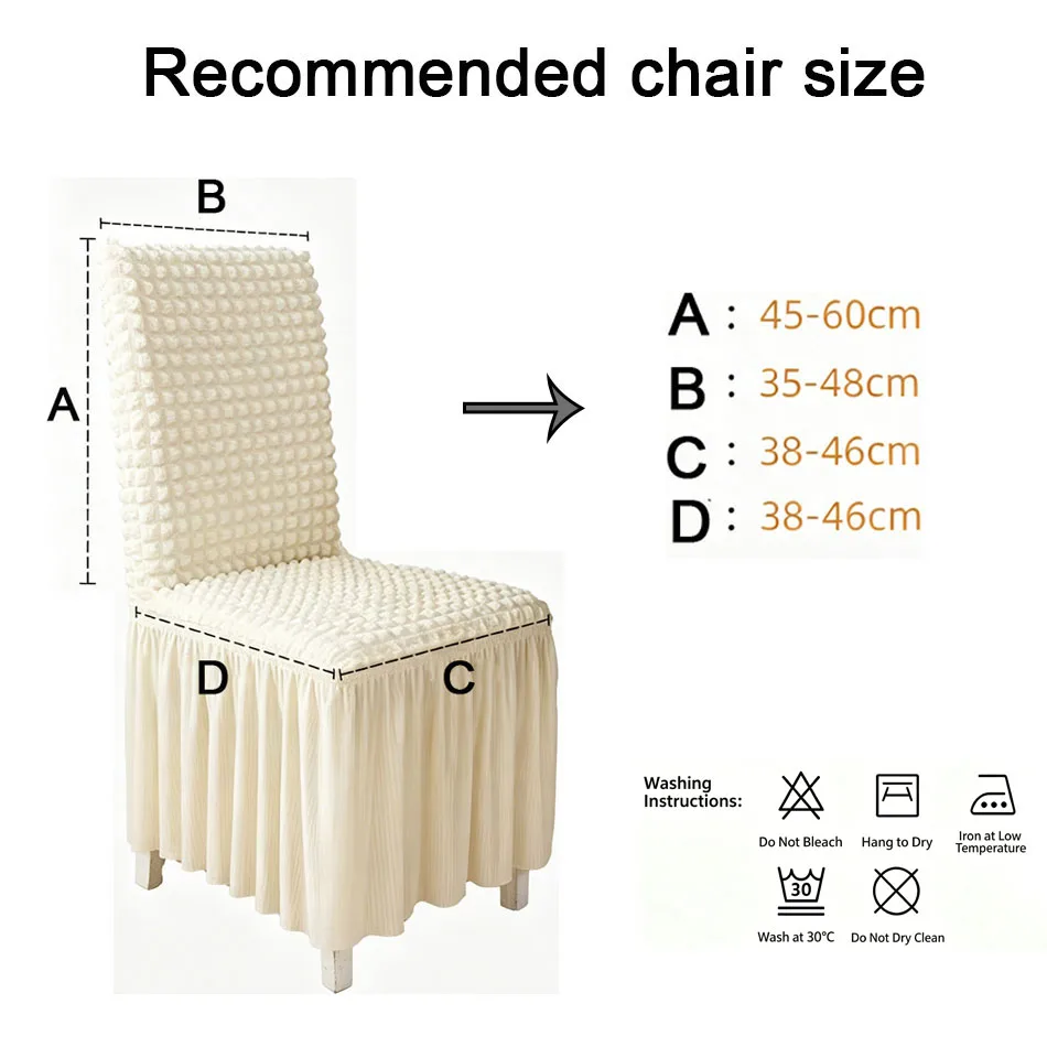 Funda elástica de encaje en silla