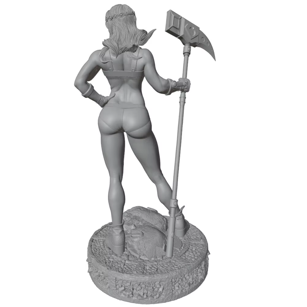 Kit de modelo 3D gris para niñas, sin montar y sin pintar - imagen 3
