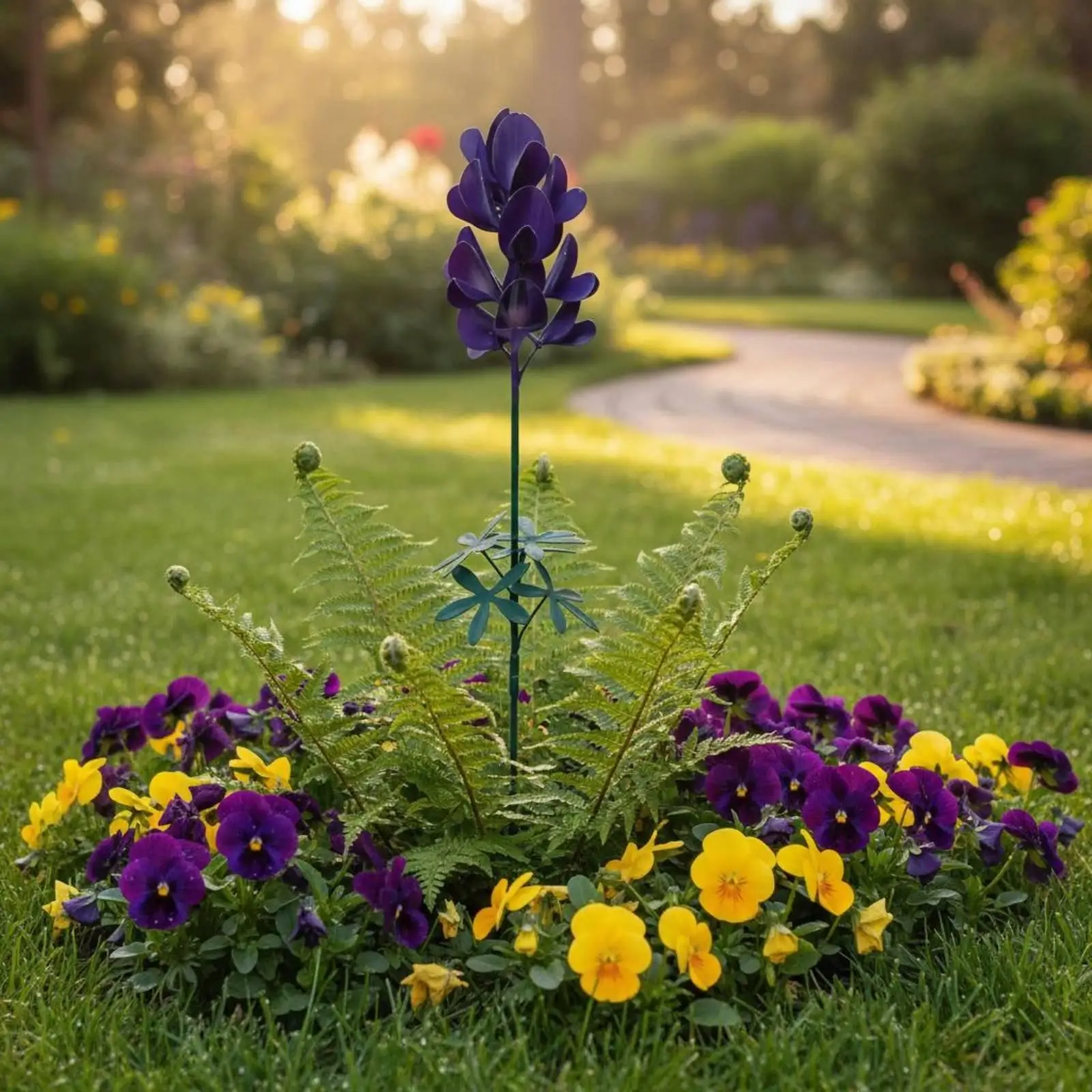 Flor de metal resistente a la intemperie para jardín y patio - imagen 3