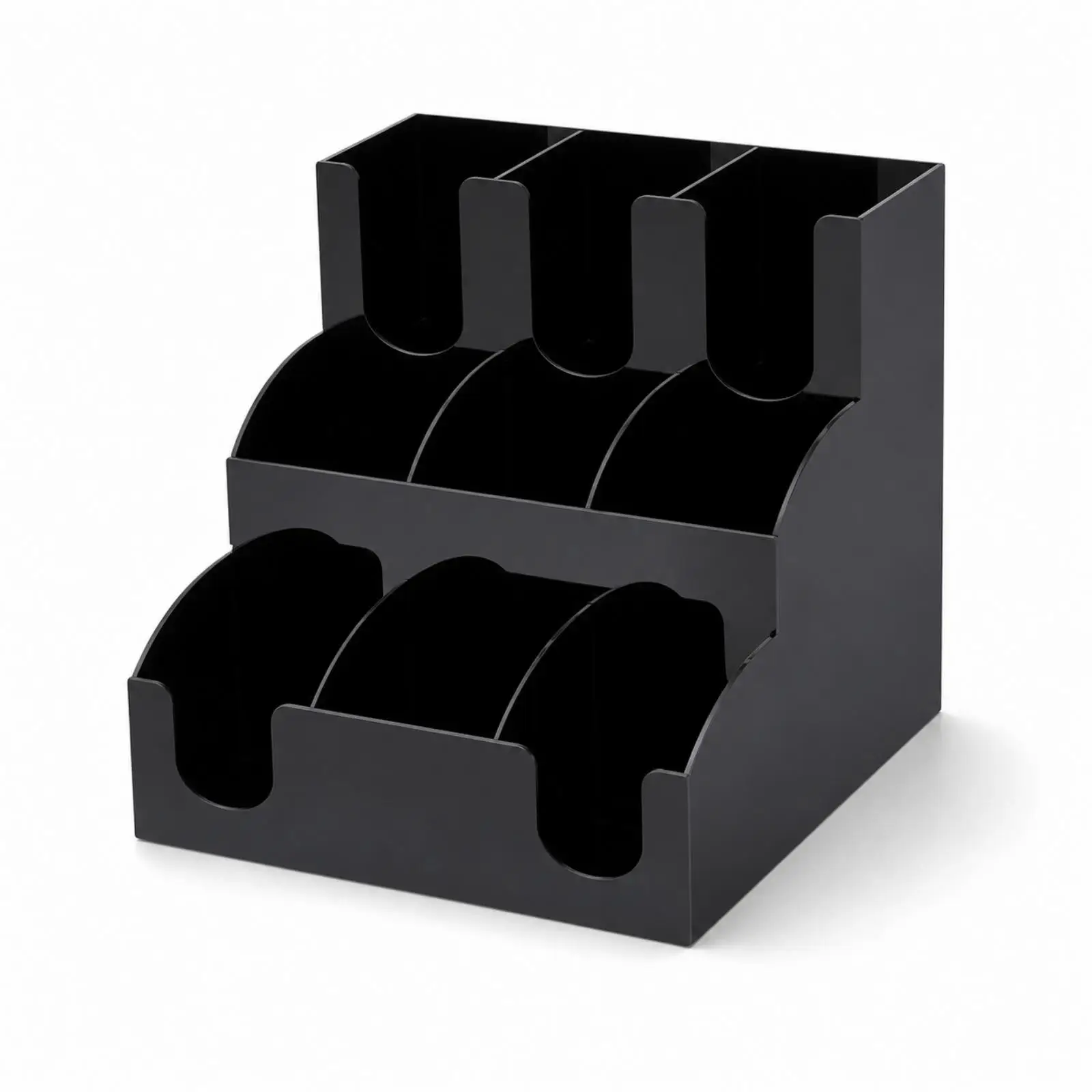Organizador de vasos de acrílico para encimera – Estante almacenaje - imagen 3