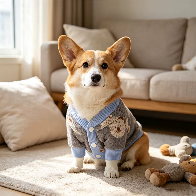 Suéter para Perro y Gato – Cárdigan de Oso para Razas Pequeñas