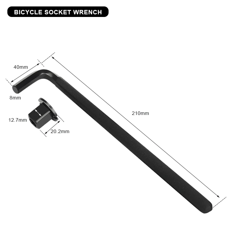 Llave Allen 8 mm con tapa cuadrada