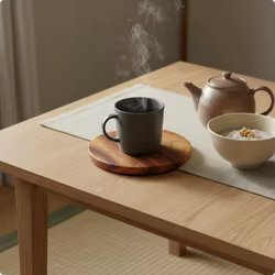 Posavasos de madera de alcanfor resistente al calor para platos calientes