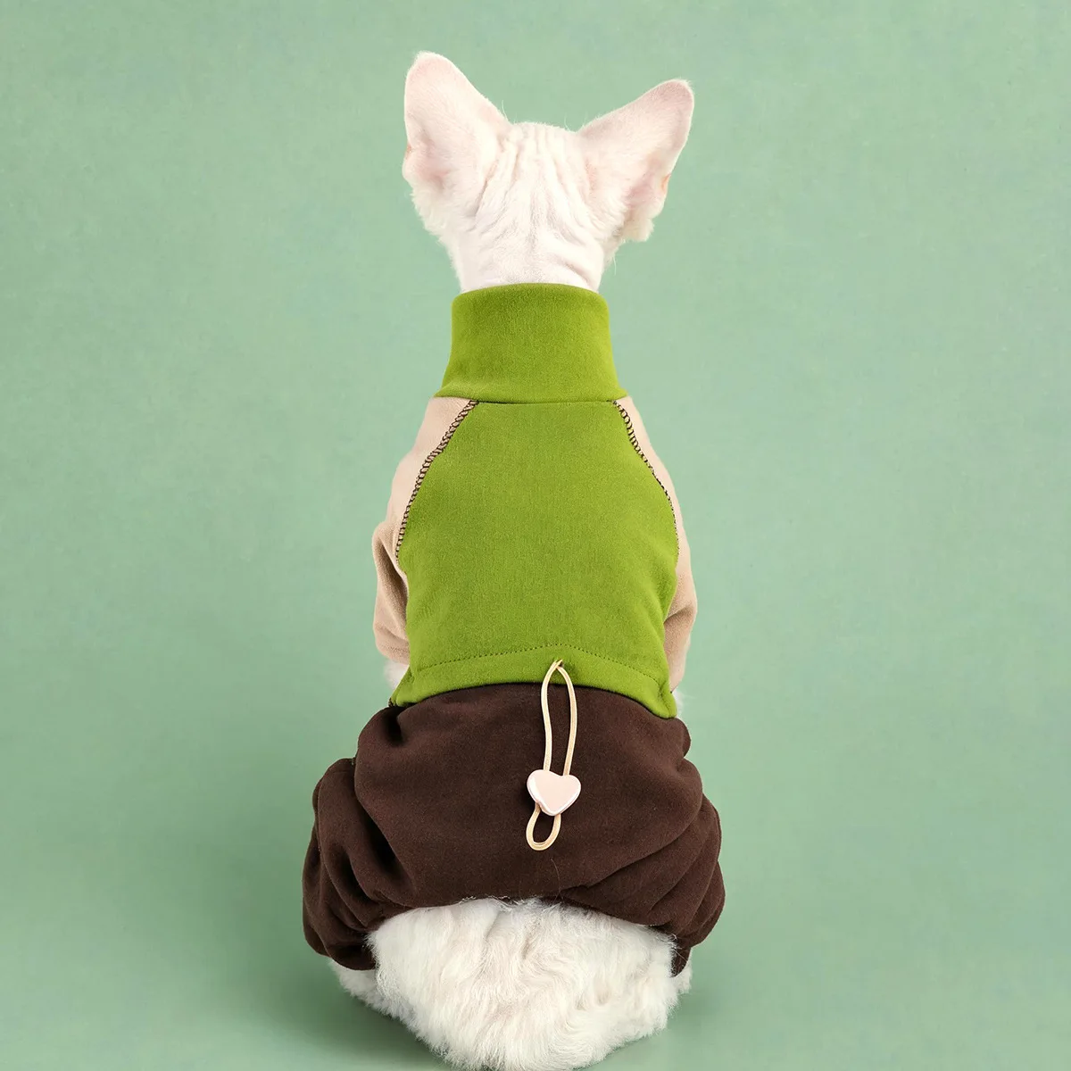 Mono cálido 4 patas cuello alto para gatos y perros pequeños - imagen 5