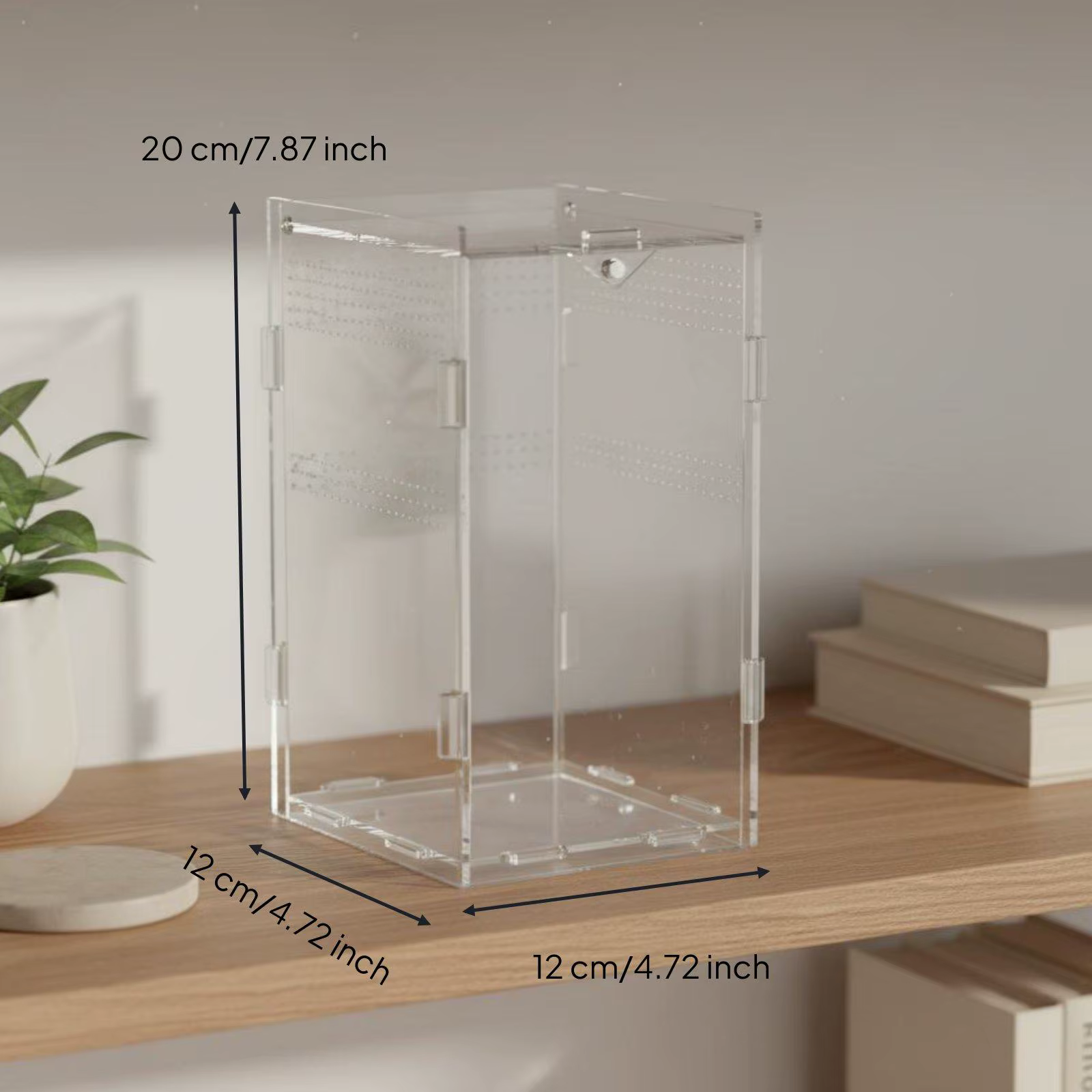 Terrario Transparente para Reptiles con Vista Panorámica 360° - imagen 4