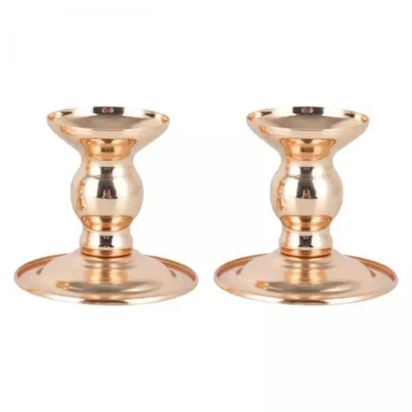 Candelabro Dorado para Velas – Soporte Metálico Decorativo de Mesa - imagen 3