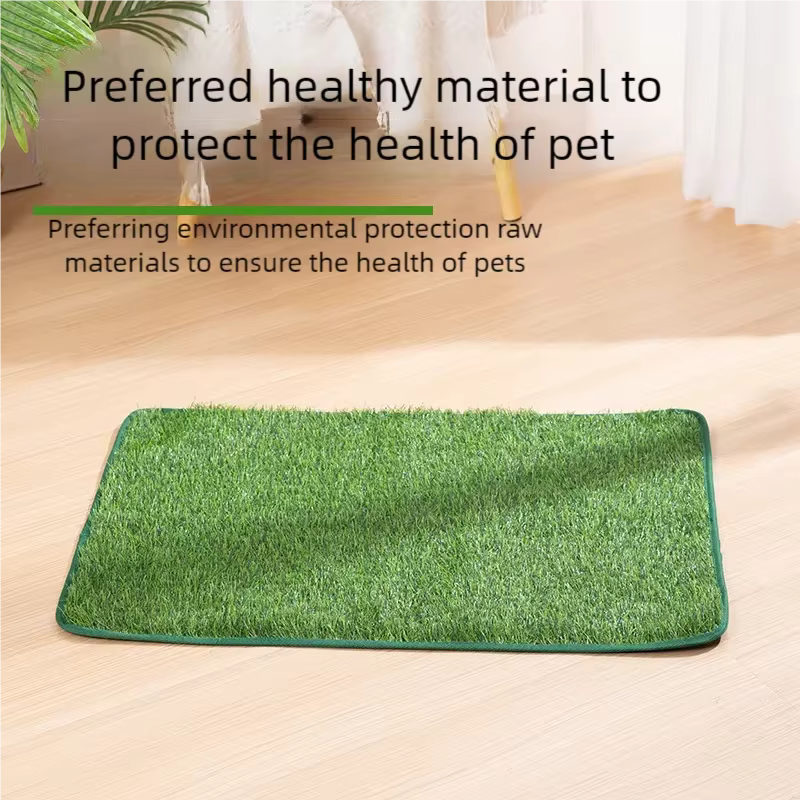 Alfombra de césped artificial para perros con base antideslizante