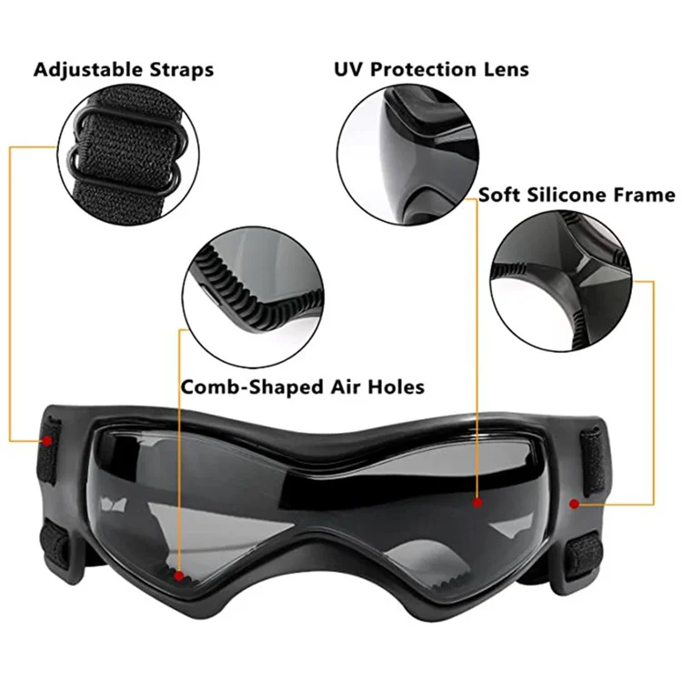 Detalle de los lentes resistentes UV