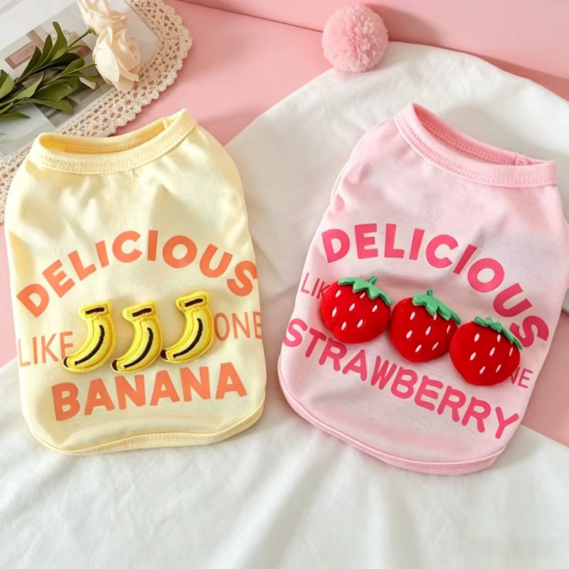 Chaleco de verano con estampado de frutas para perro y gato – Bichón - imagen 4