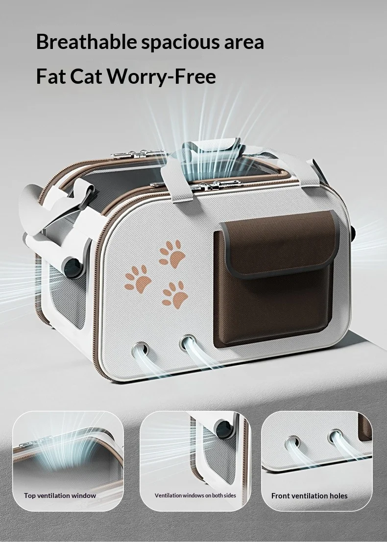 Mochila con gran capacidad para viajes con gatos