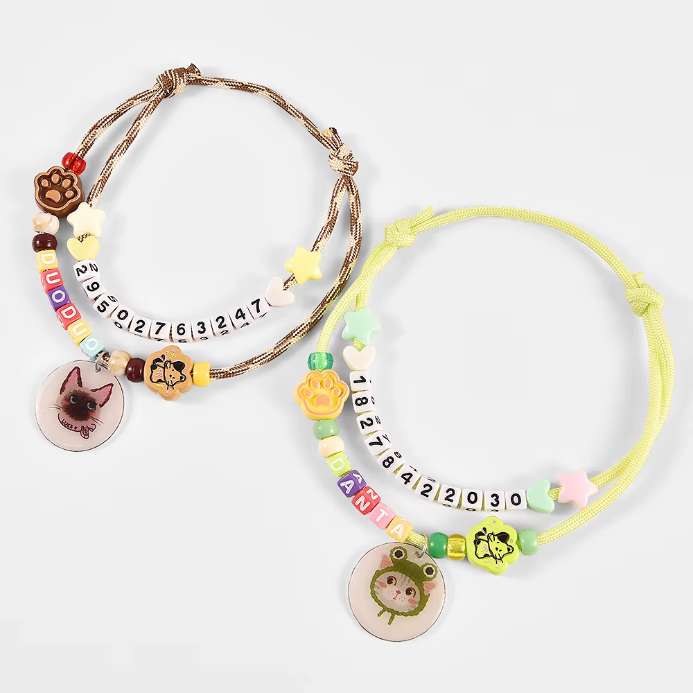 Collar personalizado para gatos DIY, con letras y teléfono - imagen 4