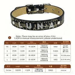 Collar personalizado con nombre para perro y gato – Efecto cocodrilo