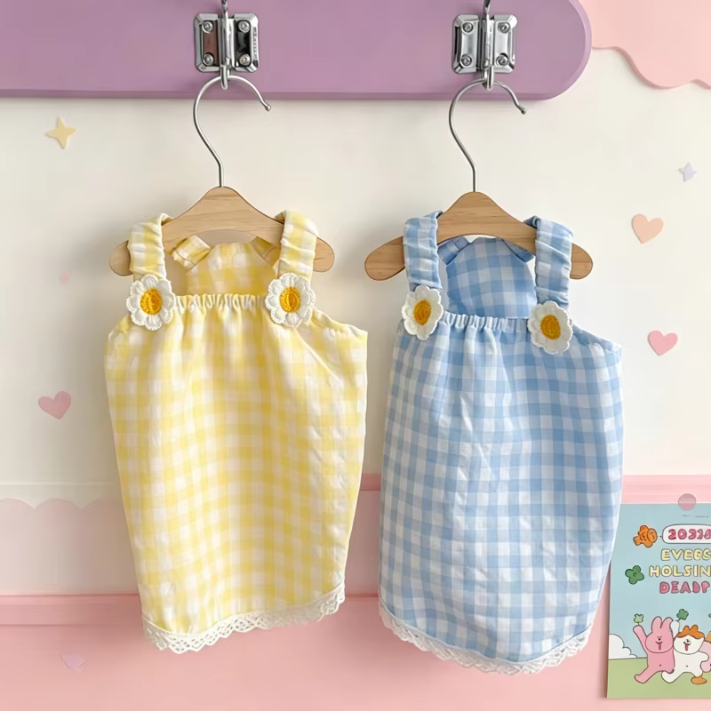 Vestido de verano estampado con margaritas para perros y gatos - imagen 2